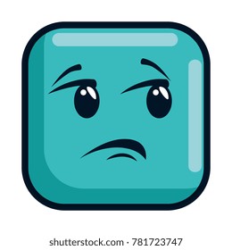 sad face emoji character