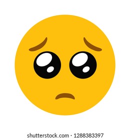 Sad Face Emoji Vector