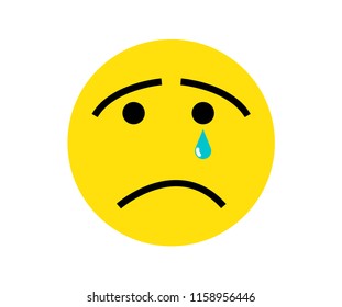 Sad face emoticon