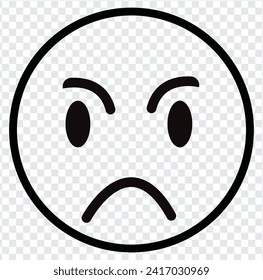 
Sad face emoticons . Sad Face line emoji. emoji line art vector icons for apps and websites, Customer review, satisfaction, feedback, mood tracker. emoticons for app and website design.