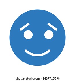 sad face glyph colour vector icon 