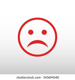 Sad face icon 