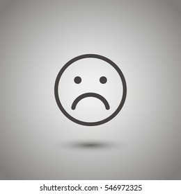 Sad face icon 