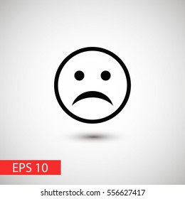 Sad face icon 