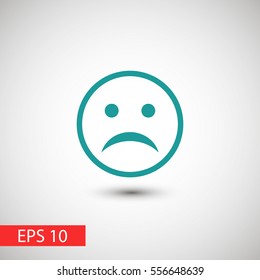 Sad face icon 