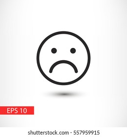 Sad face icon 