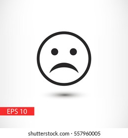 Sad face icon 