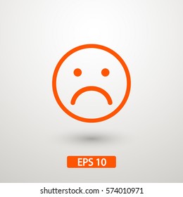 Sad face icon 