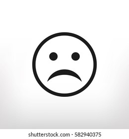 Sad face icon 