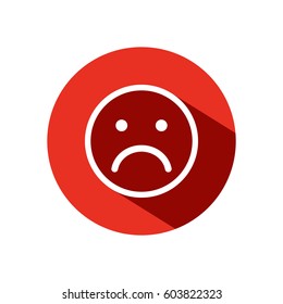 Sad face icon 