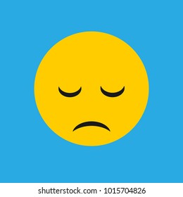 Sad Face Icon, Flat Icon