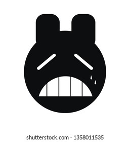 Sad Face. Isolated high quality vector icon