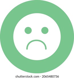 Sad face Isolated Vector icon which can easily modify or edit

