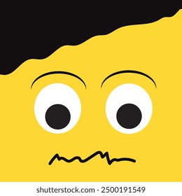 Sad face vector illustraction editable file 