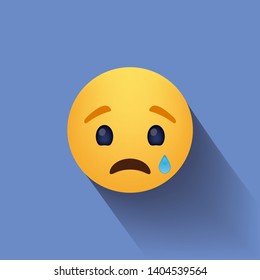 Sad Face Vector Illustration Sad Icon Stock Vector (Royalty Free ...