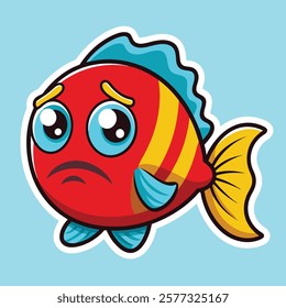 Sad Fish Crying Inside Water