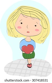 The sad girl with a big heart looking for someone to give her love