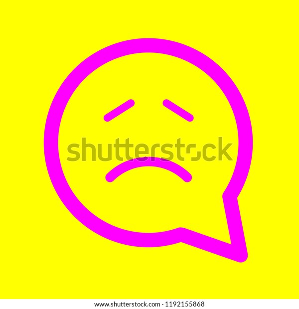 Sad Human Face Emoticon Stock Vector Stock Vector Royalty Free