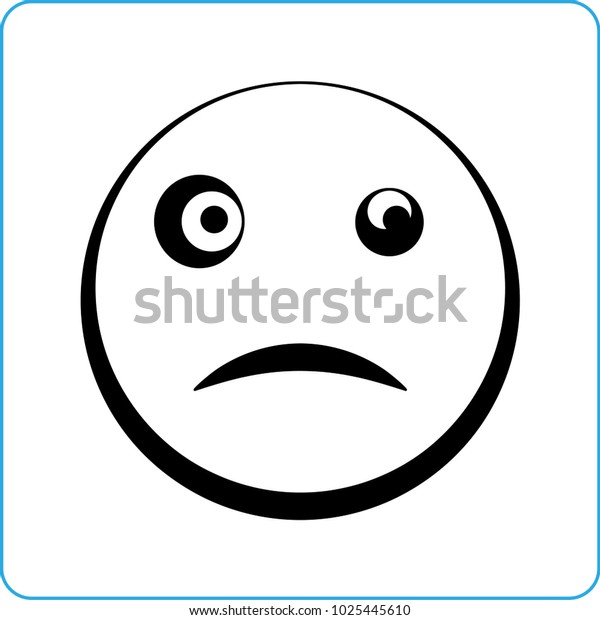 Sad Icon Sad Face Icon Vector Stock Vector Royalty Free 1025445610 Shutterstock 2083