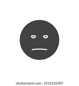 Diseño de conjunto plano y simple de icono triste