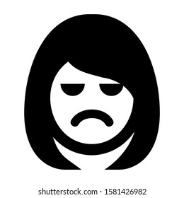 sad icon isolated sign symbol vector illustration - high quality black style vector icons
