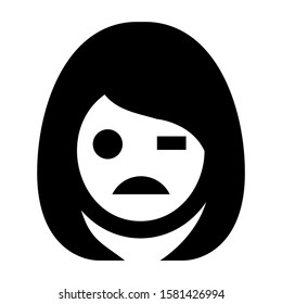 sad icon isolated sign symbol vector illustration - high quality black style vector icons
