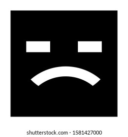 sad icon isolated sign symbol vector illustration - high quality black style vector icons
