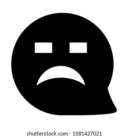 sad icon isolated sign symbol vector illustration - high quality black style vector icons
