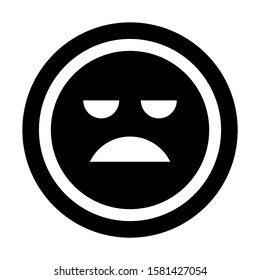 sad icon isolated sign symbol vector illustration - high quality black style vector icons
