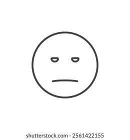 Sad icon Vector logo set flat