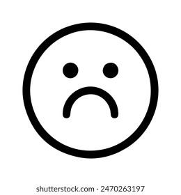 Sad Icon Vector Symbol Design Illustration