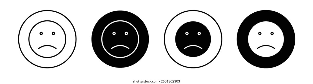 Sad icons vectors graphics collection