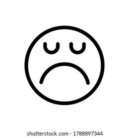 icono de vector sad. Eps. 10.