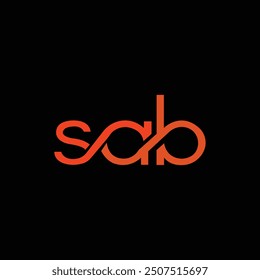 SAD Letter Initial Logo Design Template Vector Illustration