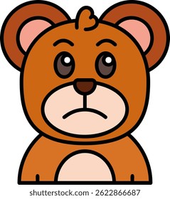 Sad Line vector Icon Design