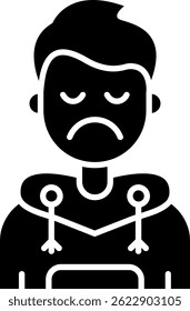 Sad Line vector Icon Design