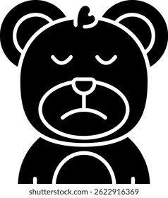Diseño de icono de Vector de línea triste