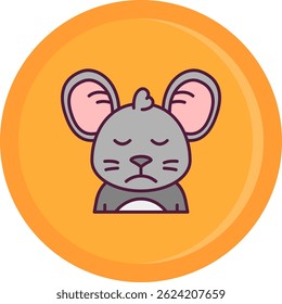 Sad Line vector Icon Design