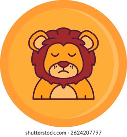 Sad Line vector Icon Design