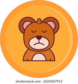 Sad Line vector Icon Design