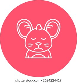 Sad Line vector Icon Design