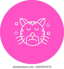 Sad Line vector Icon Design