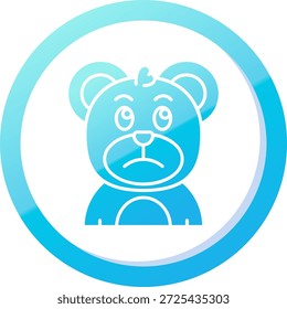 Diseño de icono de Vector de línea triste