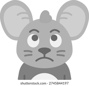 Sad Line vector Icon Design