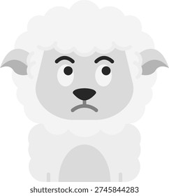 Sad Line vector Icon Design