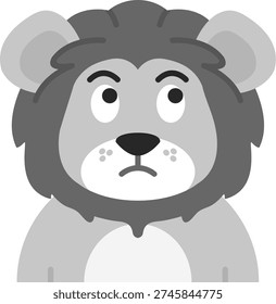 Sad Line vector Icon Design