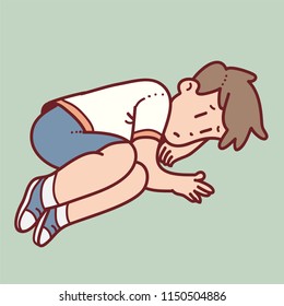 sad little boy