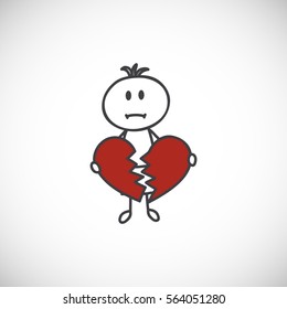 Broken Heart Doodle Images Stock Photos Vectors Shutterstock