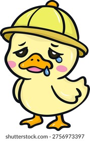 The Sad Little Duckling is Crying