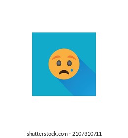 Sad logo icon vector illustration design